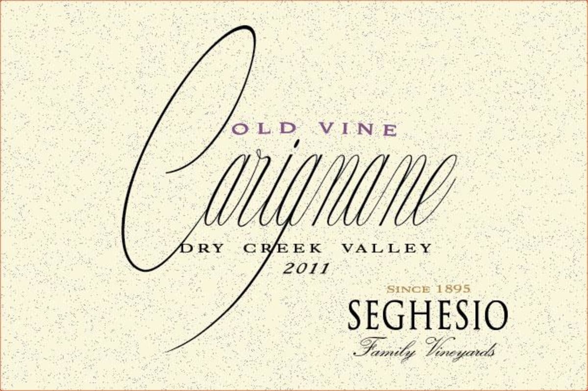 Seghesio Old Vine Carignane 2011 Front Label