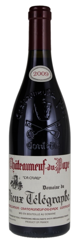 Domaine du Vieux Telegraphe Chateauneuf-du-Pape La Crau Rouge 2009 Front Bottle Shot
