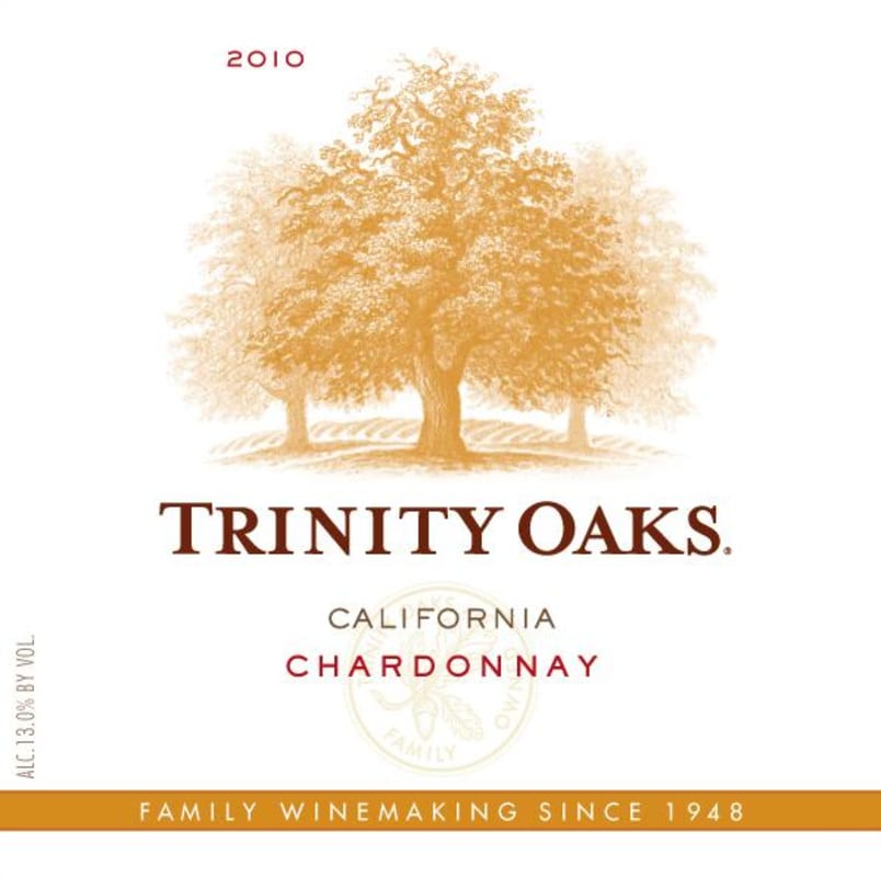 Trinity Oaks Chardonnay 2010 Front Label