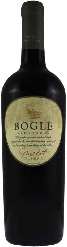 Bogle Merlot 2017 Front Bottle Shot