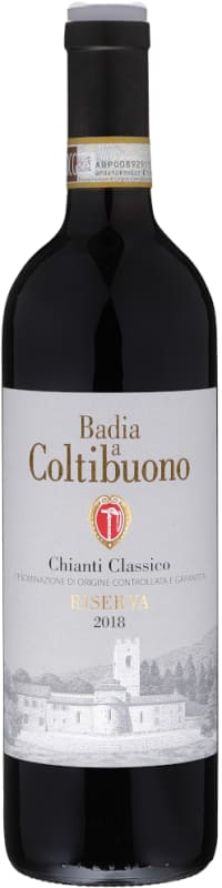 Badia a Coltibuono Chianti Classico Riserva 2018 Front Bottle Shot
