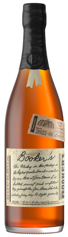 Booker's Bourbon Whiskey Ronnies's Batch (2022-01) Front Bottle Shot