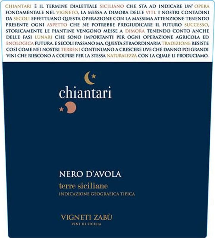 Farnese Vigneti Zabu Chiantari 2013 Front Label