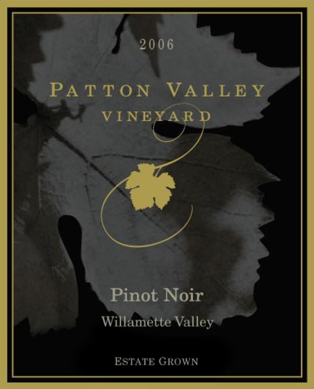 Patton Valley Willamette Valley Pinot Noir 2006 Front Label