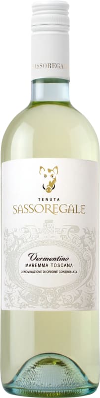 Sassoregale Vermentino 2025 Front Bottle Shot