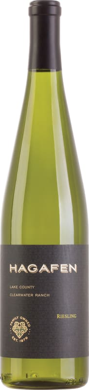 Hagafen Lake County White Riesling (OU Kosher) 2017 Front Bottle Shot