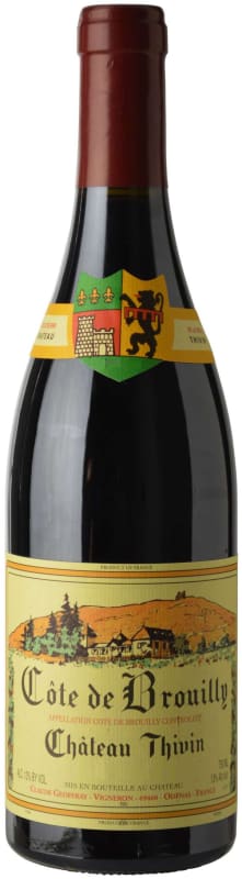 Chateau Thivin Cote de Brouilly 2019 Front Bottle Shot