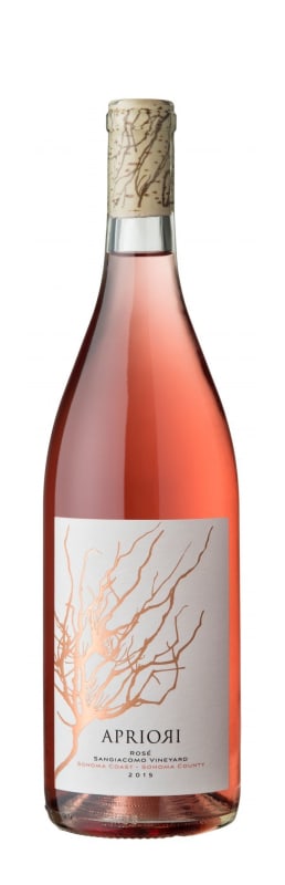 Apriori Cellar Sangiacomo Vineyard Rose 2015 Front Bottle Shot