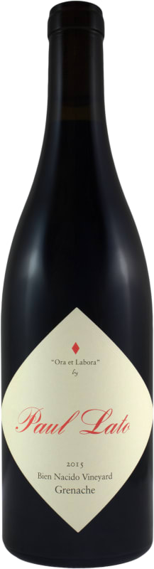 Paul Lato Ora et Labora Bien Nacido Vineyard Grenache 2015 Front Bottle Shot