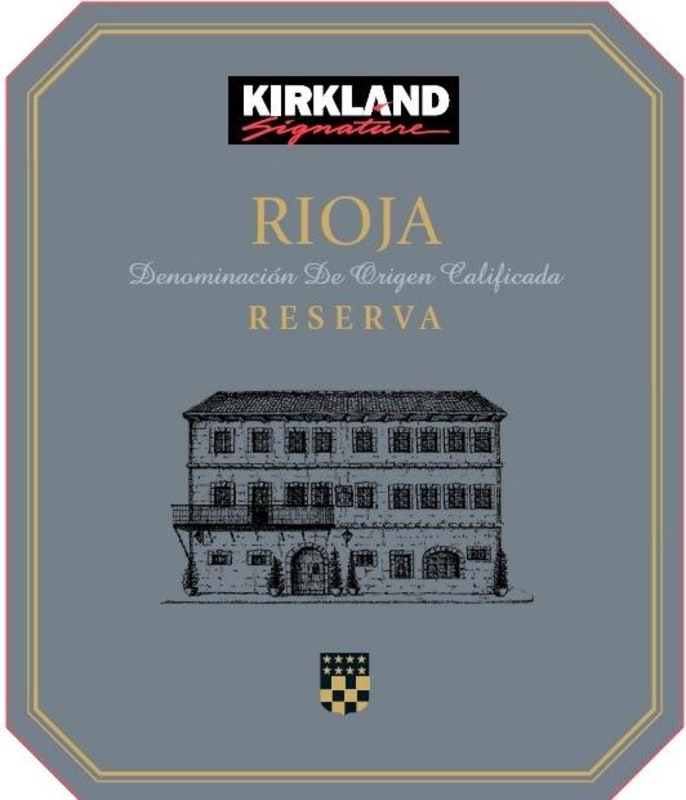 Kirkland Signature Rioja Reserva 2016 Front Label
