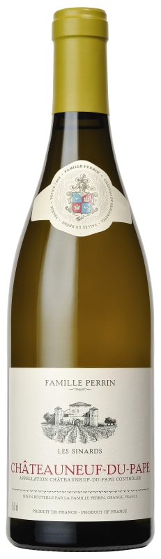 Famille Perrin Chateauneuf-du-Pape Les Sinards Blanc 2015 Front Bottle Shot