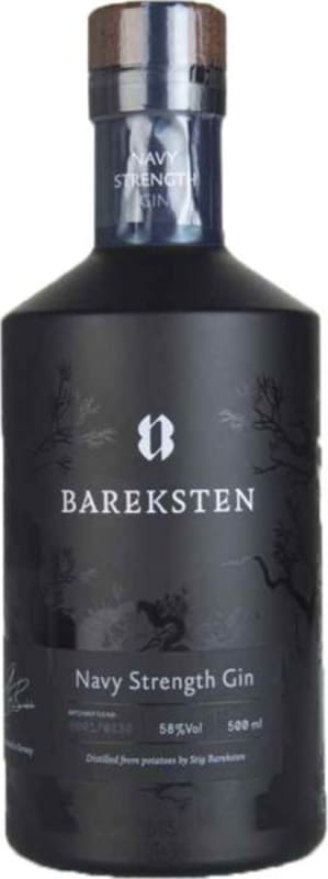 Bareksten Navy Strength Gin (700ML) Front Bottle Shot