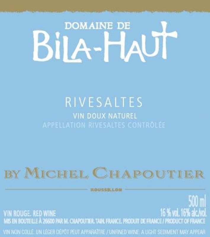 M. Chapoutier Rivesaltes 2001 Front Label