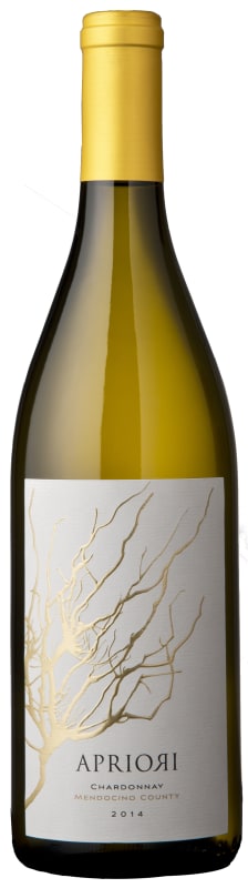Apriori Cellar Mendocino County Chardonnay 2014 Front Bottle Shot