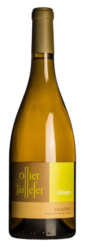 Domaine Ollier Taillefer Faugeres Allegro Blanc 2019 Front Bottle Shot