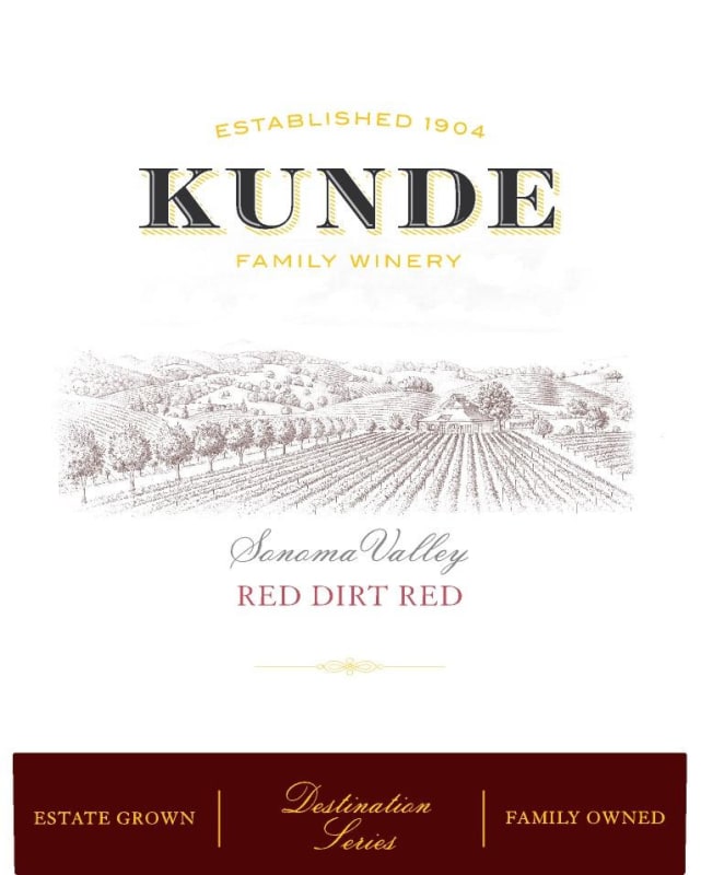 Kunde Red Dirt Red 2016 Front Label