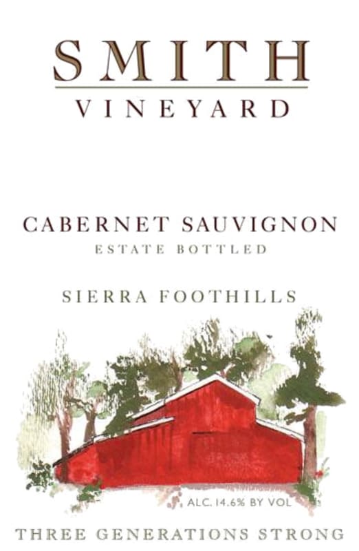 Smith Vineyard Estate Bottled Cabernet Sauvignon 2013 Front Label