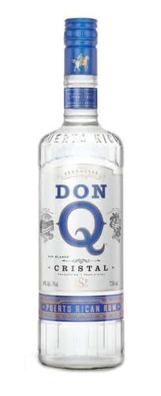 Don Q Cristal Rum Front Bottle Shot