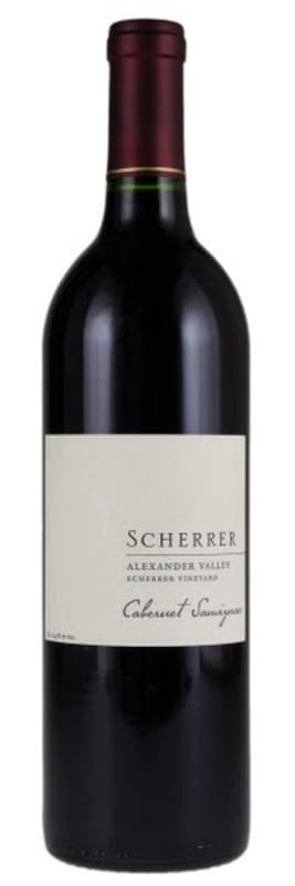 Scherrer Winery Alexander Valley Cabernet Sauvignon 2016 Front Bottle Shot