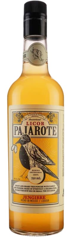 Ponche Pajarote Ginger Liqueur Front Bottle Shot