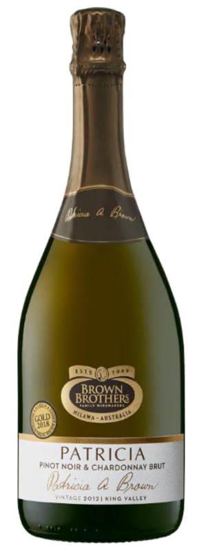 Brown Brothers Patricia Pinot Noir Chardonnay Brut 2012 Front Bottle Shot