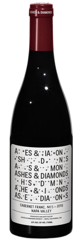 Ashes & Diamonds Cabernet Franc 2018 Front Bottle Shot