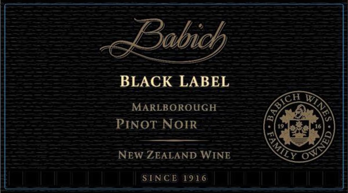 Babich Black Label Pinot Noir 2015 Front Label