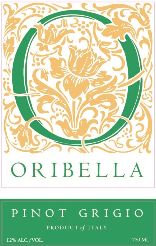 Oribella Pinot Grigio 2015 Front Label