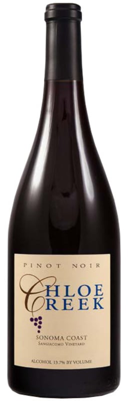 Chloe Creek Sangiacomo Pinot Noir 2013 Front Bottle Shot