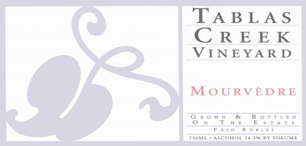 Tablas Creek Mourvedre 2005 Front Label