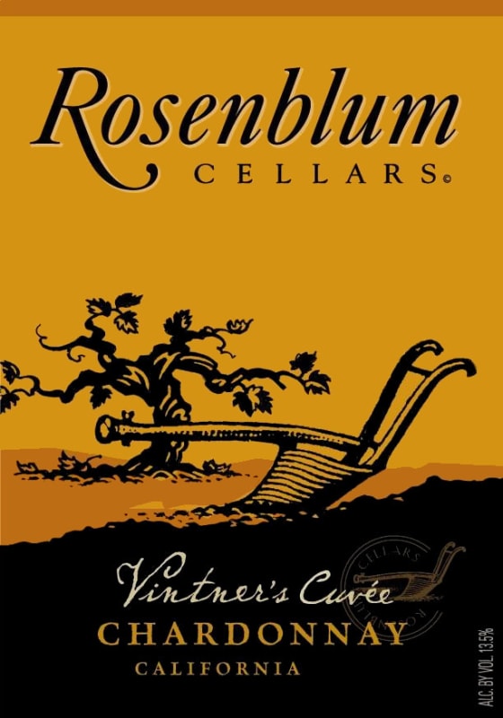 Rosenblum Cellars Vintner's Cuvee Chardonnay 2009 Front Label