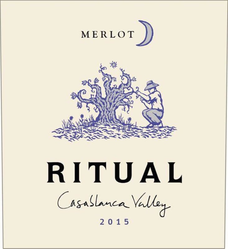 Ritual Merlot 2015 Front Label