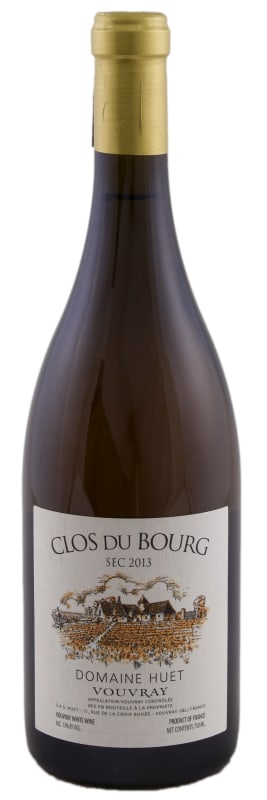 Domaine Huet Clos du Bourg Sec 2013 Front Bottle Shot