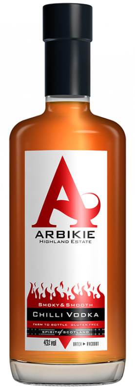 Arbikie Chilli Vodka Front Bottle Shot
