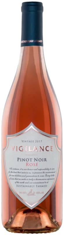 Vigilance Rose of Pinot Noir 2017 Front Bottle Shot