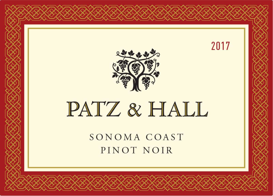 Patz & Hall Sonoma Coast Pinot Noir (375ML half-bottle) 2017 Front Label