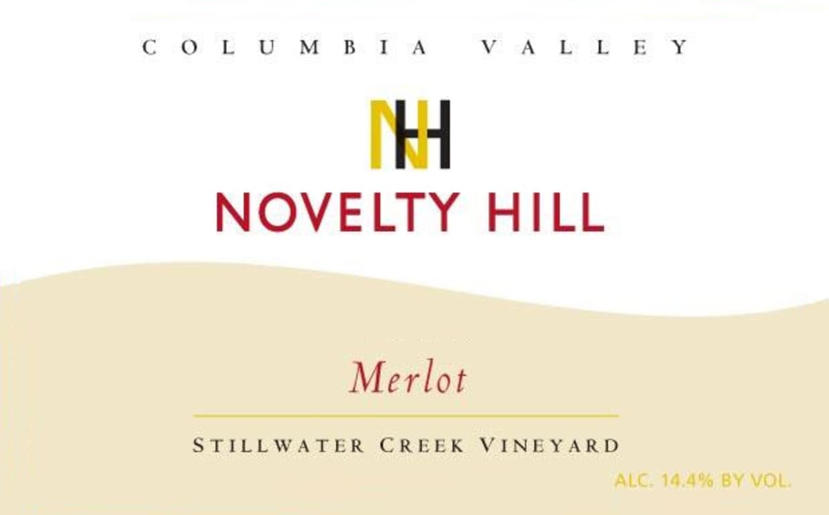 Novelty Hill Stillwater Creek Vineyard Merlot 2012 Front Label