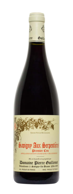Domaine Pierre Guillemot Savigny-les-Beaune Aux Serpentieres Premier Cru 2016 Front Bottle Shot