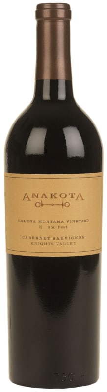Anakota Helena Montana Vineyard Cabernet Sauvignon 2014 Front Bottle Shot