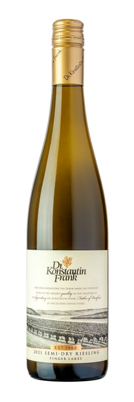 Dr. Konstantin Frank Semi-Dry Riesling 2021 Front Bottle Shot