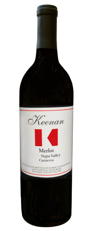 Keenan Carneros Merlot 2018 Front Bottle Shot