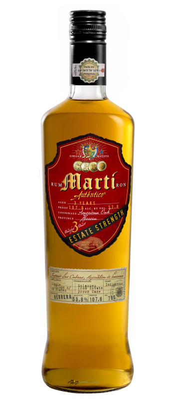 Marti Autentico Estate Strength Rum Front Bottle Shot