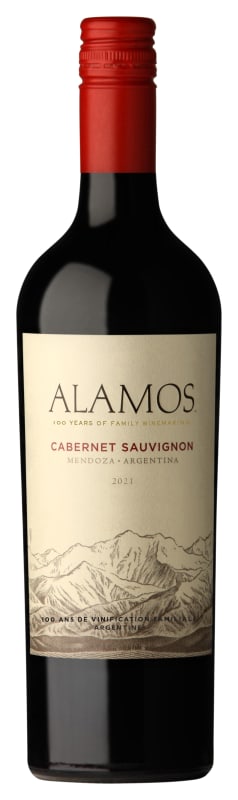 Alamos Cabernet Sauvignon 2021 Front Bottle Shot