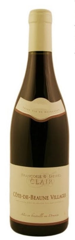 Francoise & Denis Clair Cote de Beaune Villages 2012 Front Bottle Shot