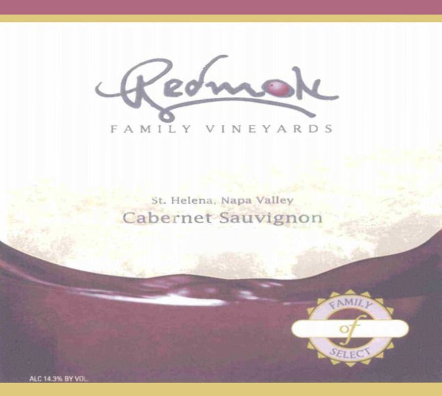 Redmon Family Vineyards St. Helena Cabernet Sauvignon 2005 Front Label
