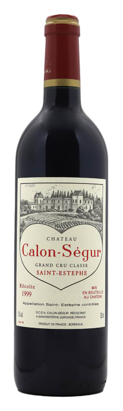 Chateau Calon-Segur 1999 Front Bottle Shot