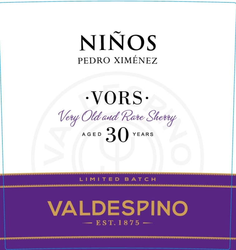 Valdespino Ninos Pedro Ximenez VORS (500ML) Front Label