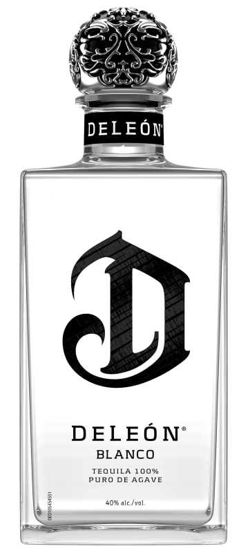 DeLeon Blanco Tequila Front Bottle Shot