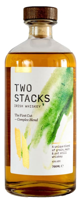 Two Stacks The First Cut Irish Whiskey Front Bottle Shot