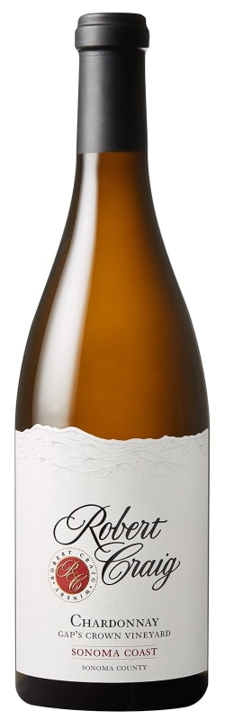 Robert Craig Cellars Gap's Crown Vineyard Chardonnay 2021 Front Bottle Shot